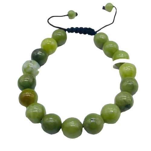 Pulsera China de Jade 10mm - Armonía y Suerte