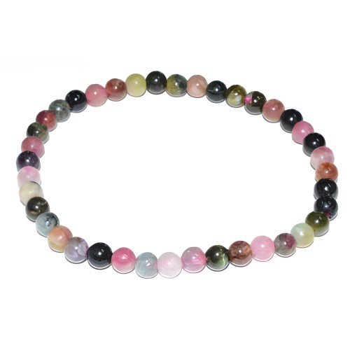 5-7mm Pink Tourmaline Mix Bracelet