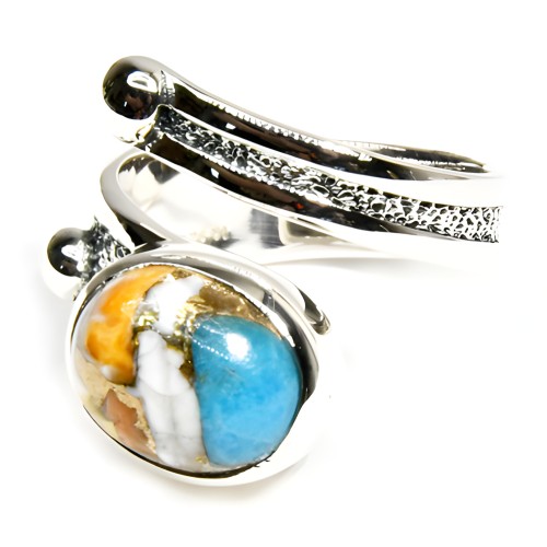 Anillo de Ostra Espinosa Turquesa