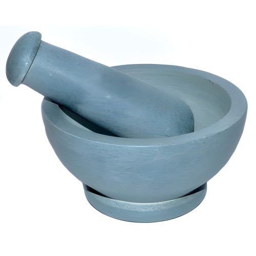 4 1/2" Grey Mortar and Pestle Set - Essential Tool