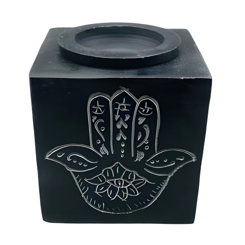 3" Square Hand Soapstone Oil Diffuser