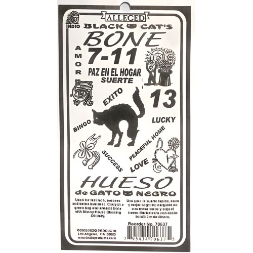 Hueso de Gato Negro - Ingrediente Mágico para Hechizos