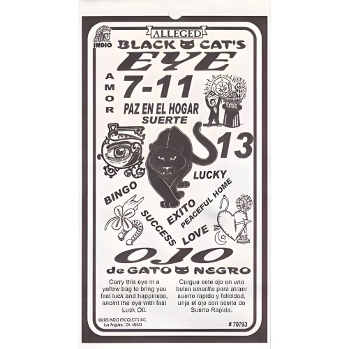 Encanto Ojo de Gato Negro - Buena Suerte
