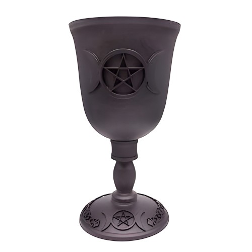 7 5/8" Triple Moon & Pentagram Chalice