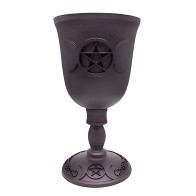 7 5/8" Triple Moon & Pentagram Chalice