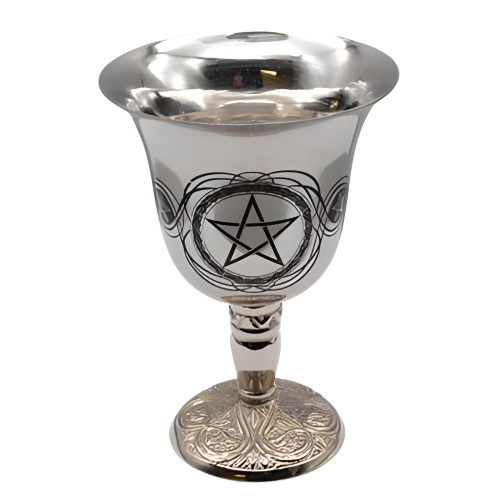 Pentagram Chalice Stainless Steel 4 3/4"