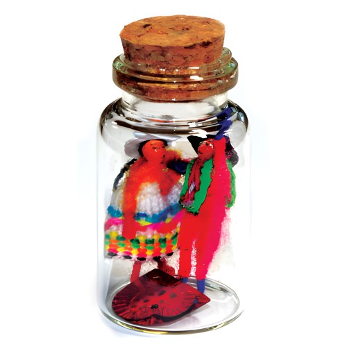 Botella de Hechizo con Muñecas de Amor