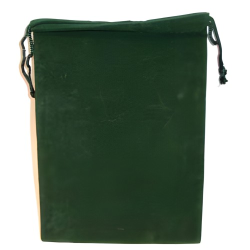 Bolsa de Terciopelo Verde para Amuletos y Cristales