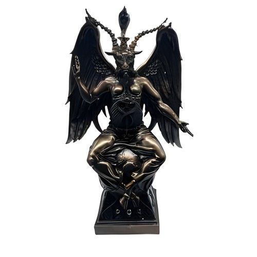 Estatua de Baphomet - Color Bronce - 14.5\"