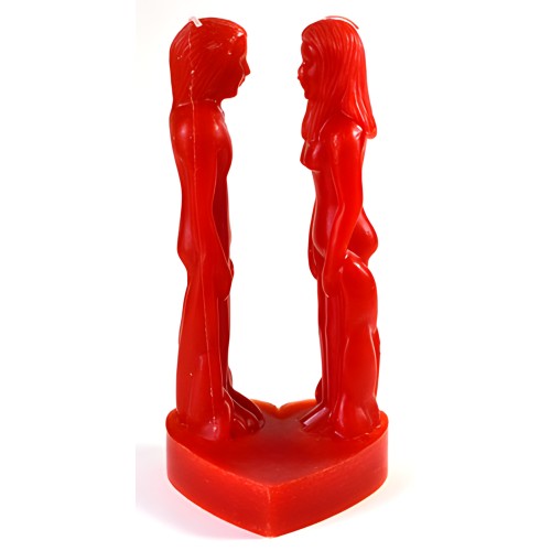 8" Red Face to Face Candle - Ritual Enhancement