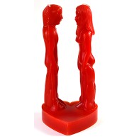 8" Red Face to Face Candle - Ritual Enhancement