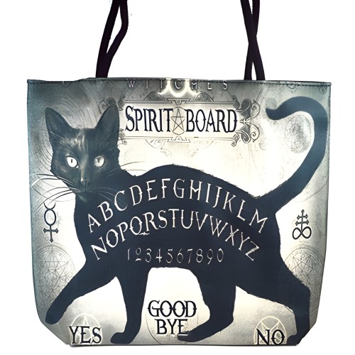 Bolsa Tote de 17\" x 17\" con Diseño de Tablero Espiritual de Gato