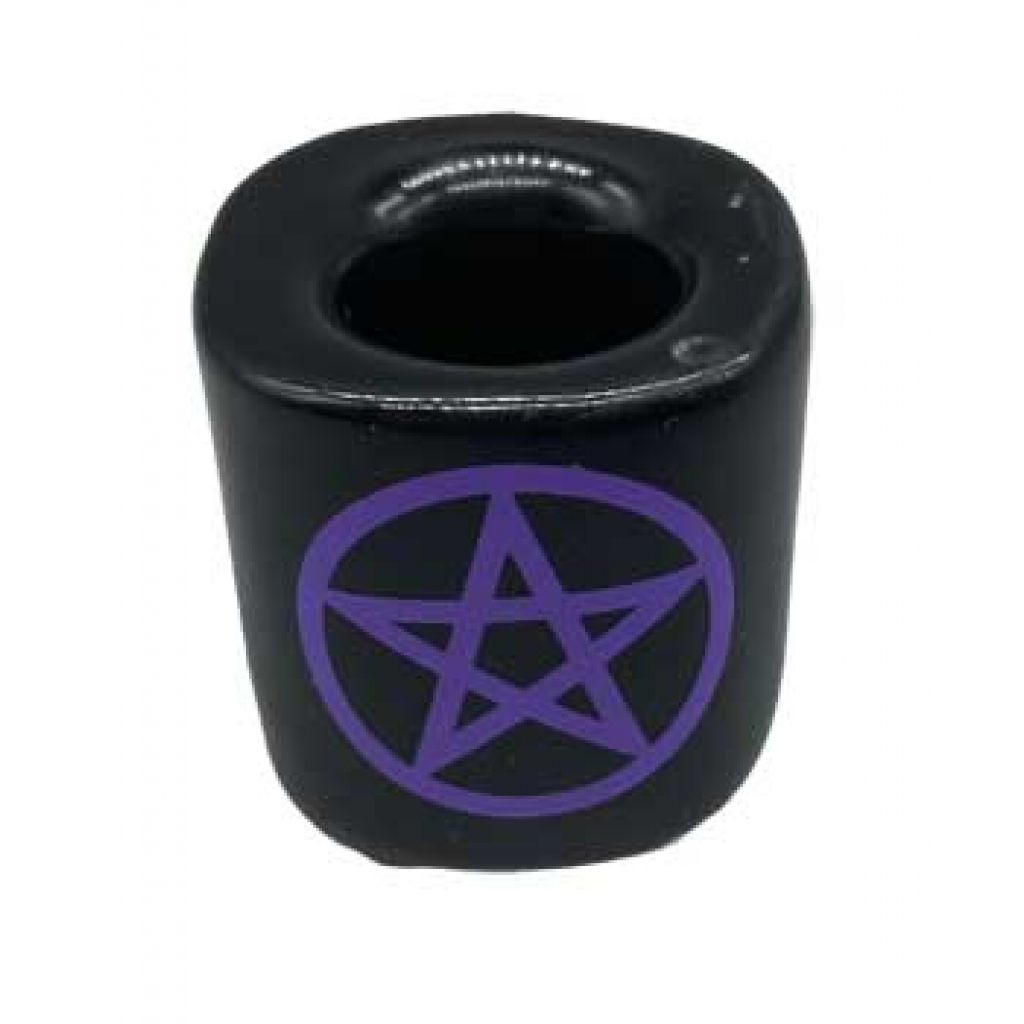 Pentagram Black ceramic holder