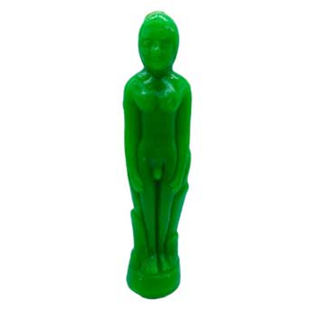 Green Male candle