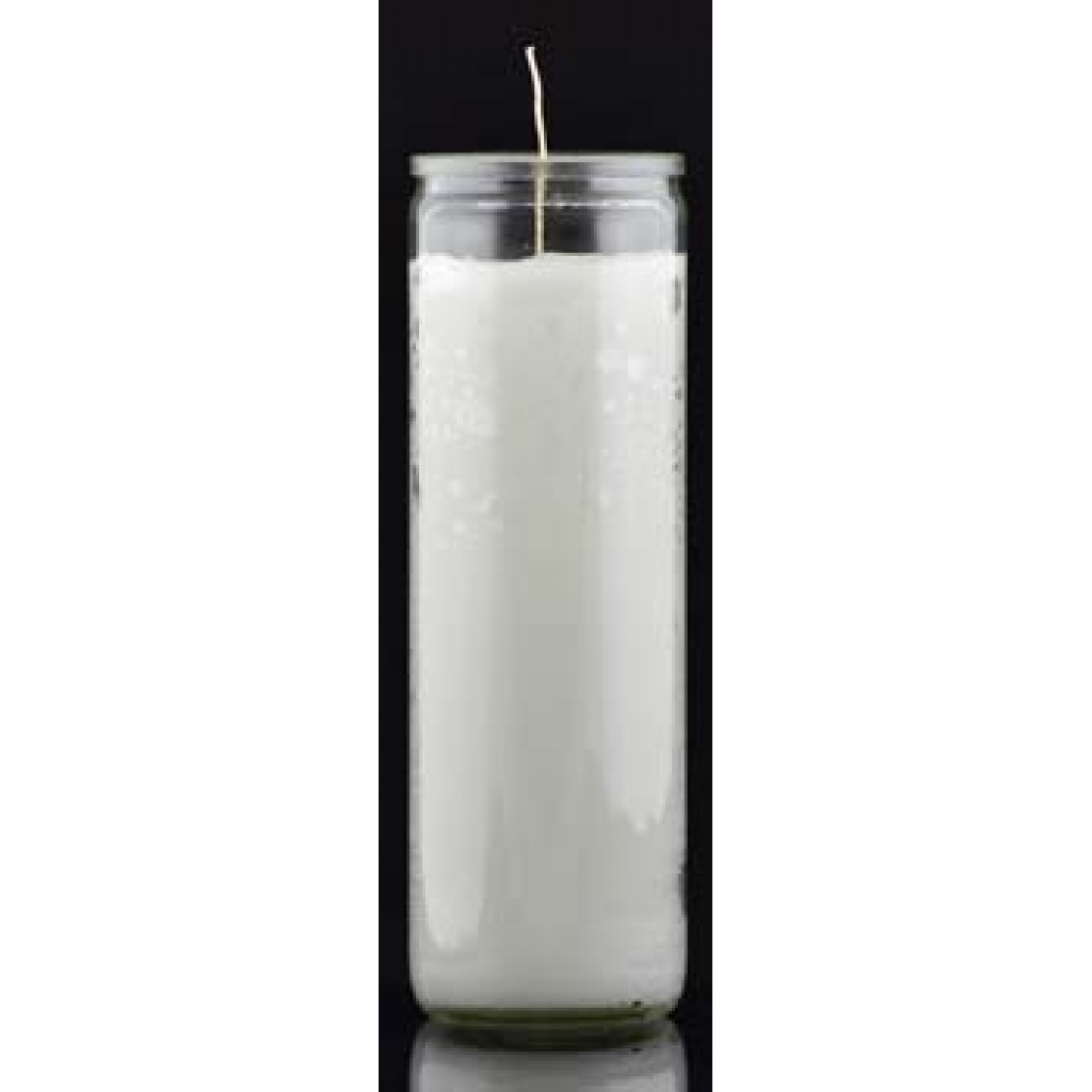White 7-day jar candle