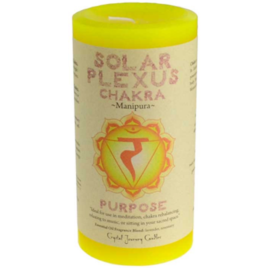 Solar Plexus Chakra pillar candle 3