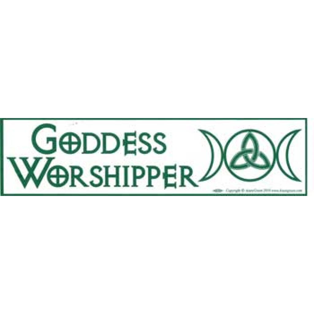 Goddess Worshipper bumper sticker