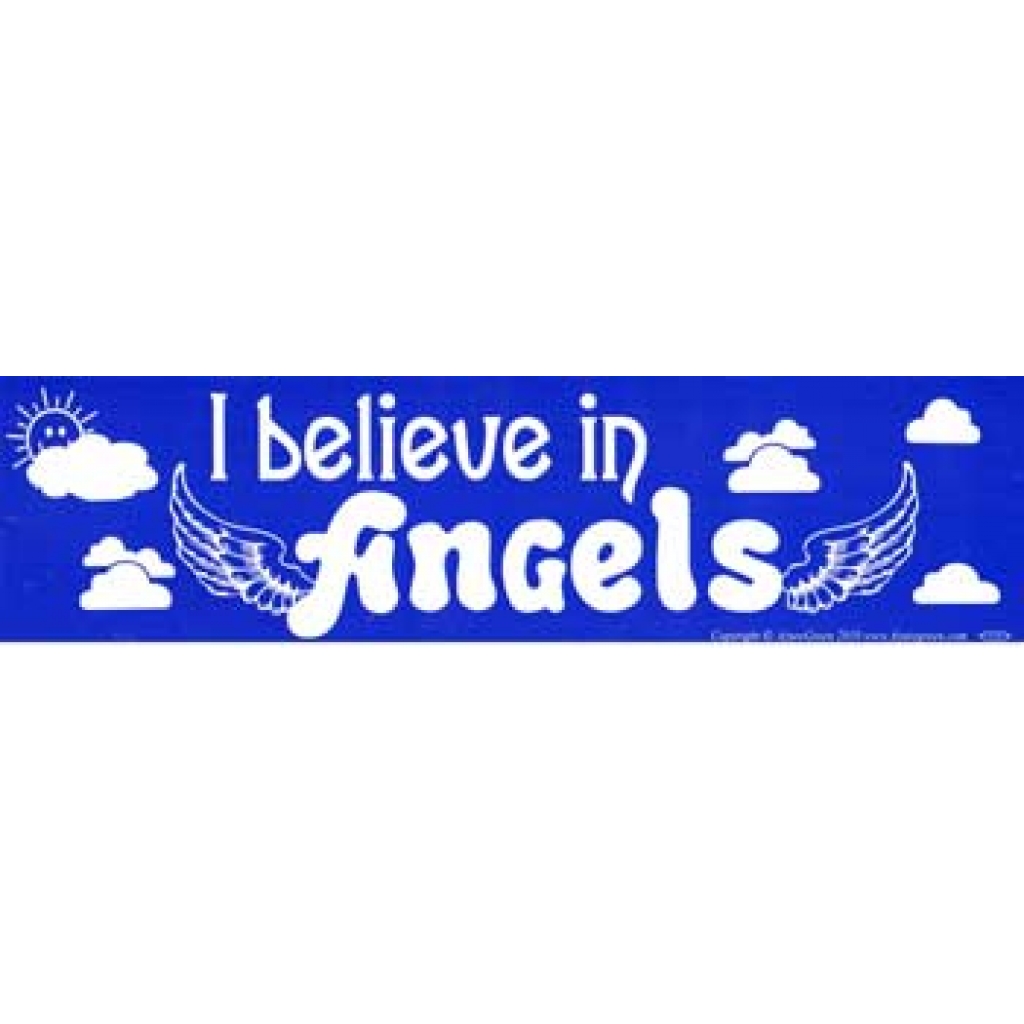 I Believe In Angels bumper sticker