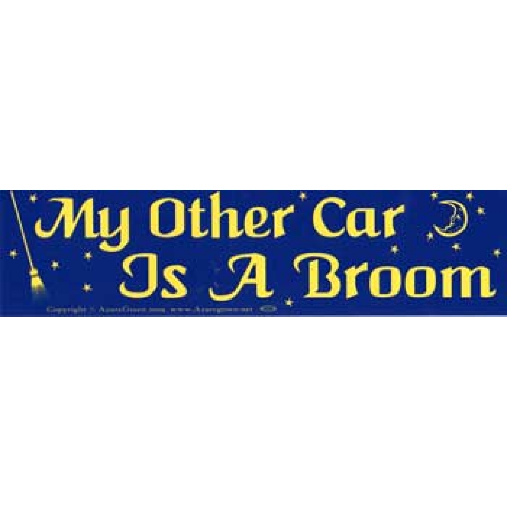 My Other Car Is A Broom bumper sticker