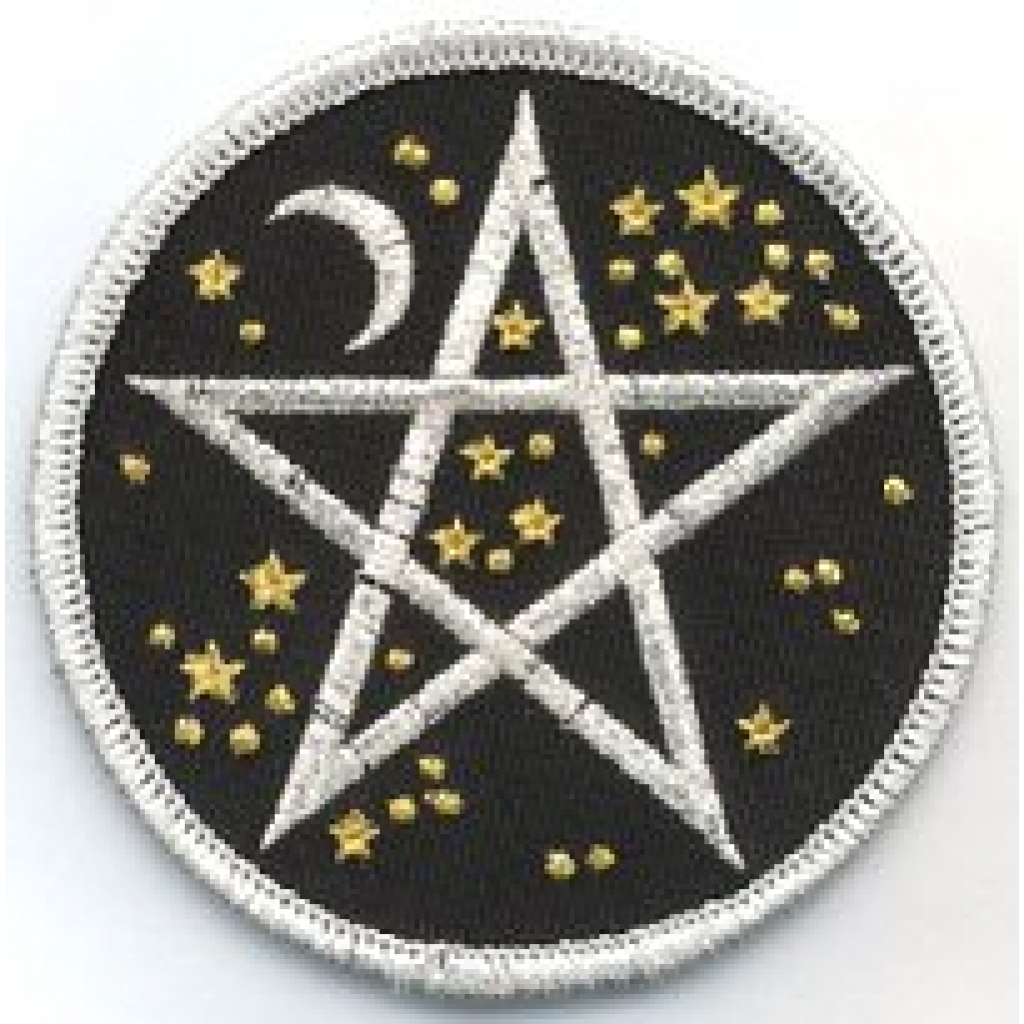 Starry Pentagram iron-on patch 3
