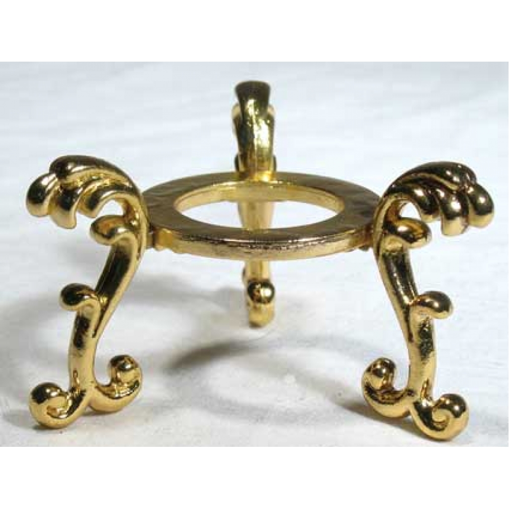 Gold Plated Flower gazing ball stand