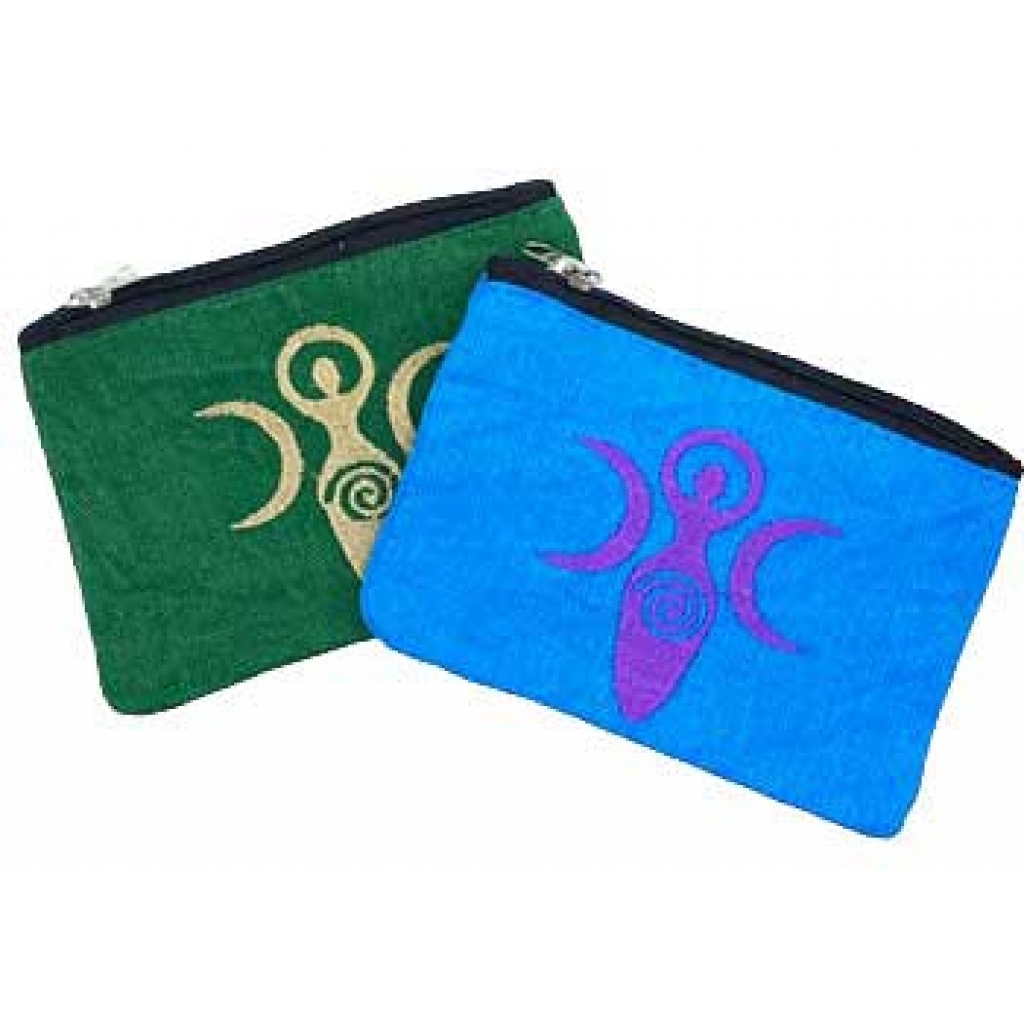 (set of 2) Goddess of Earth coin purse