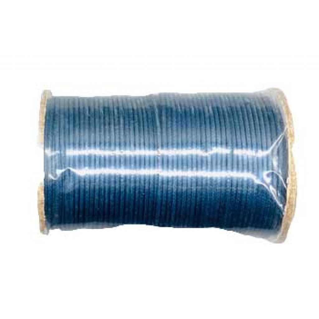 Navy Waxed Cotton cord 2mm 100 yds