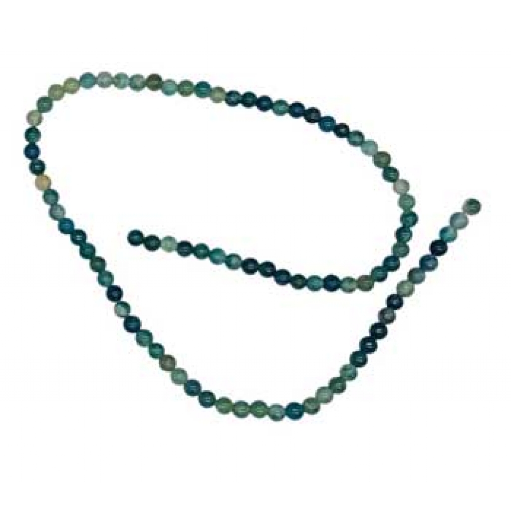 4mm Moss Agate beads