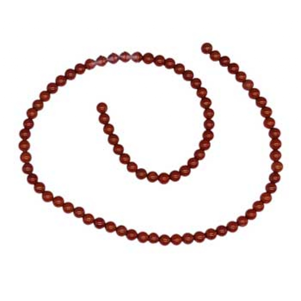 4mm Red Jasper beads