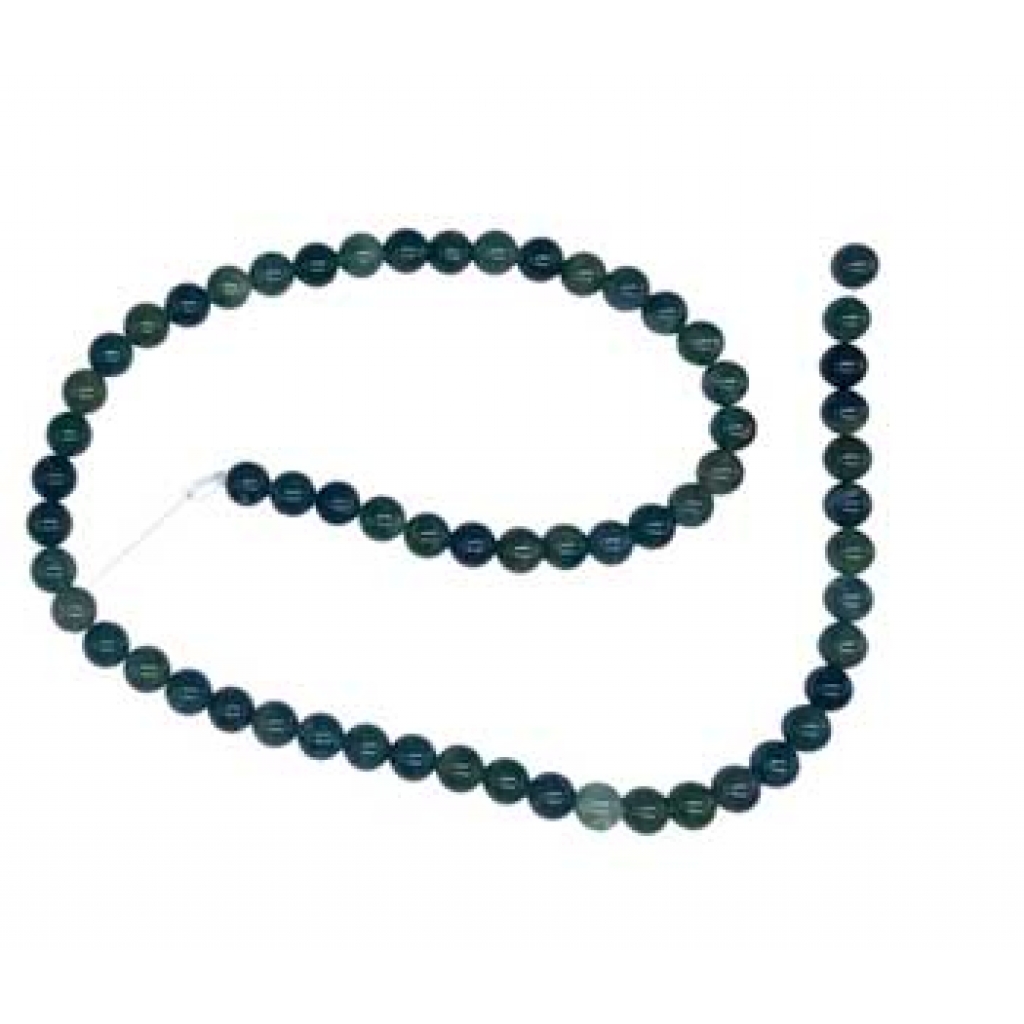 6mm Moss Agate beads