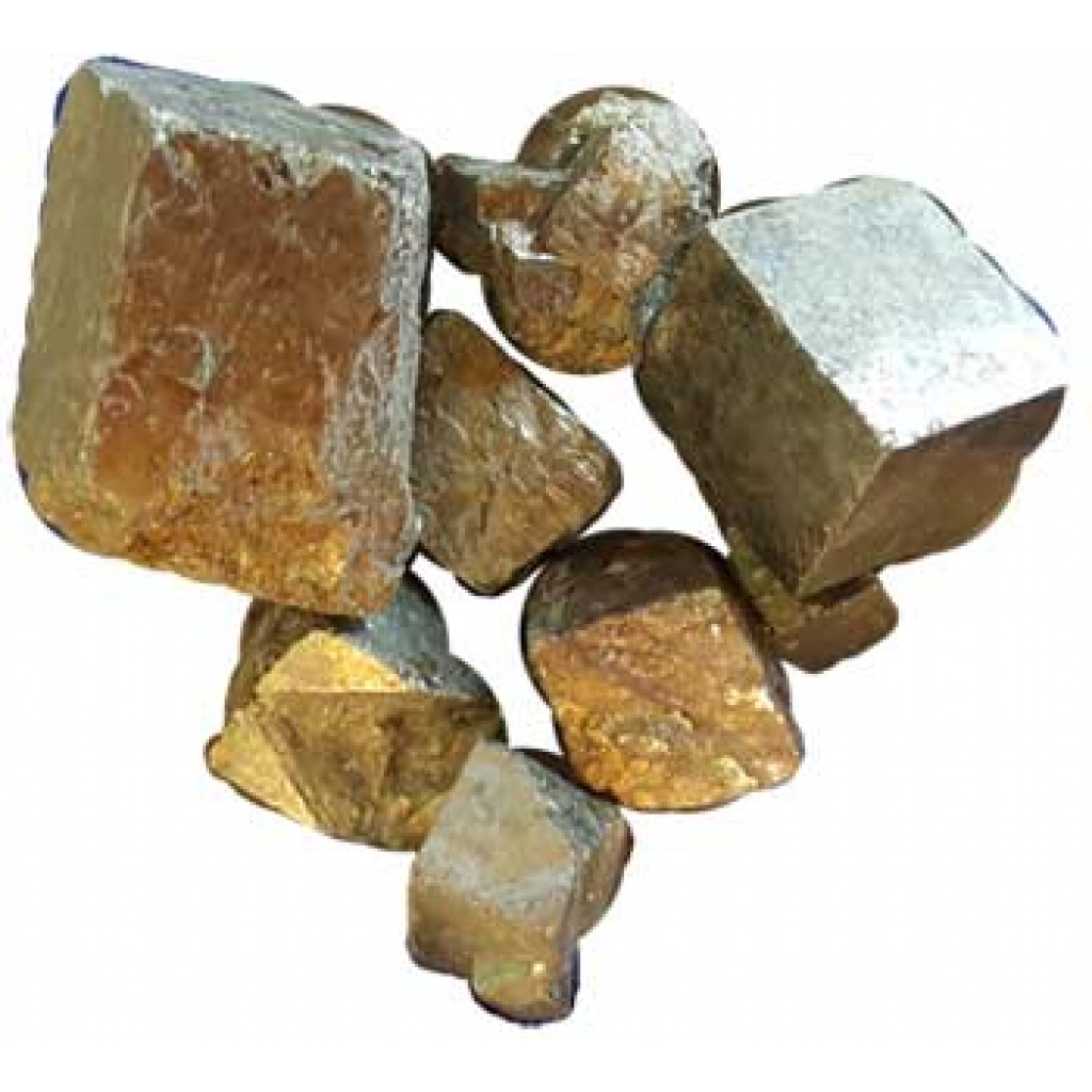 1 lb Pyrite cubed stones