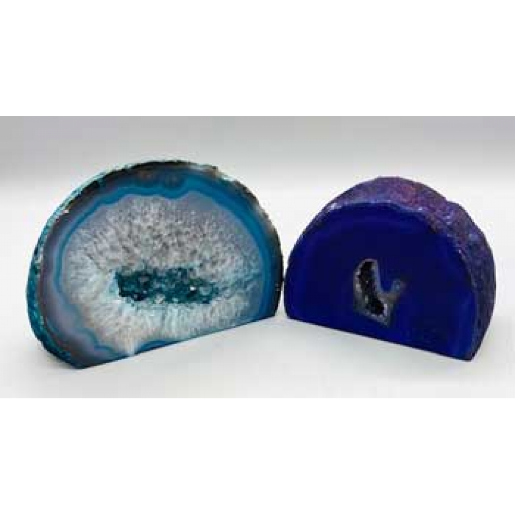 .8-1# Dyed Agate Geode druse