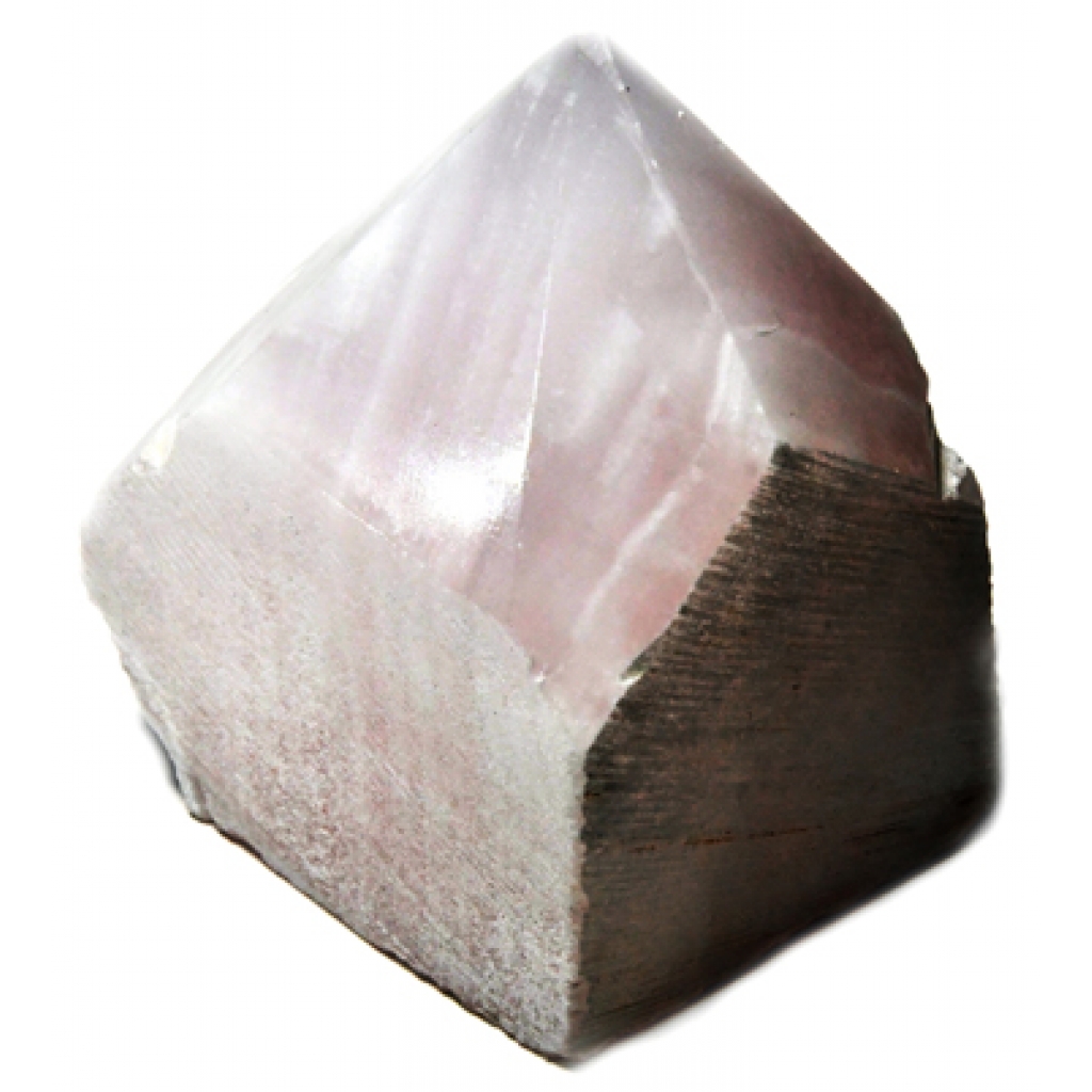 Calcite, Pink top polished point