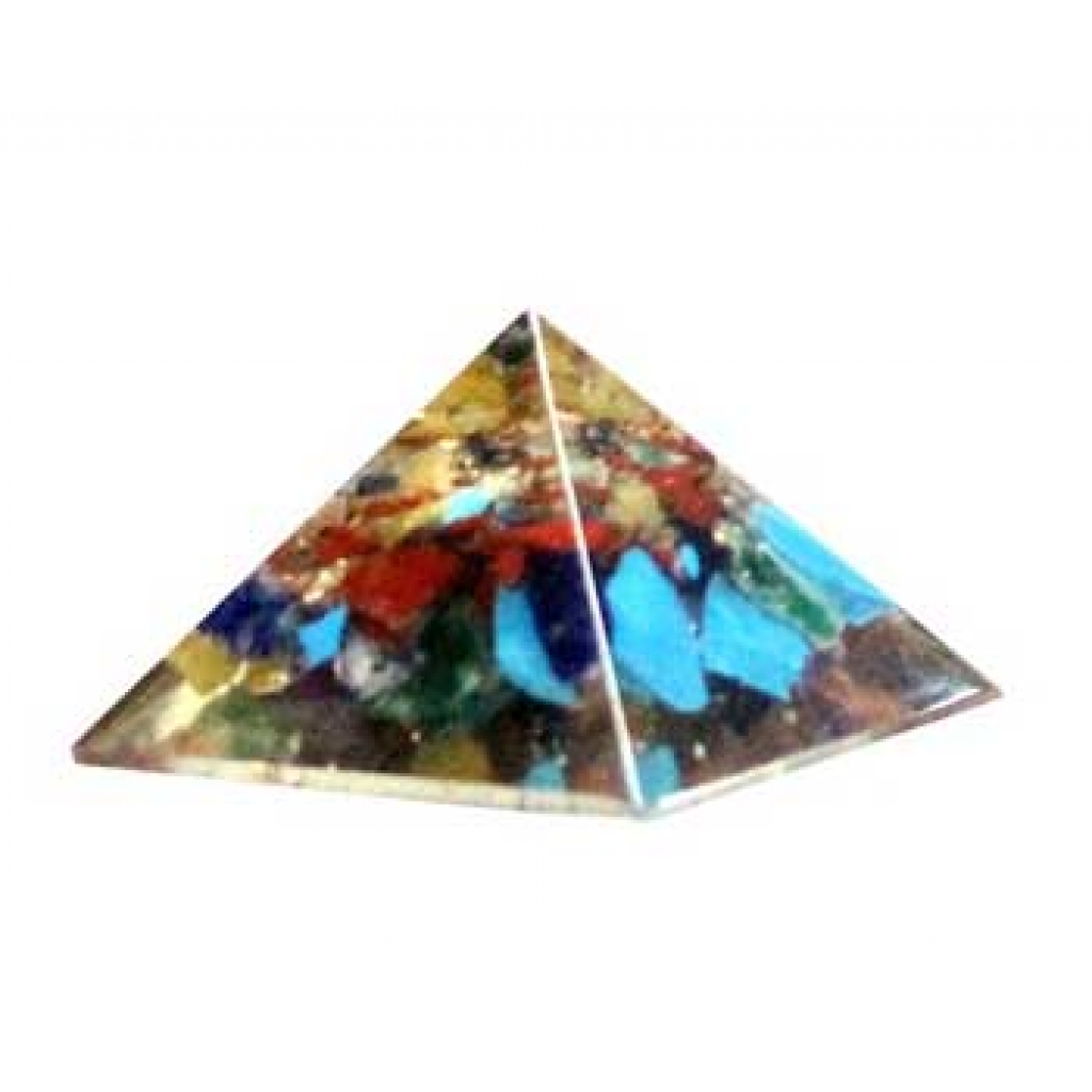 25-30mm Orgone Mixed Stone pyramid