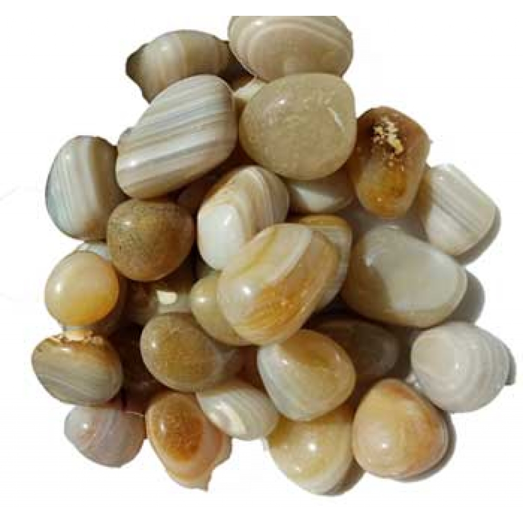 1 lb Banded Agate tumbled stones