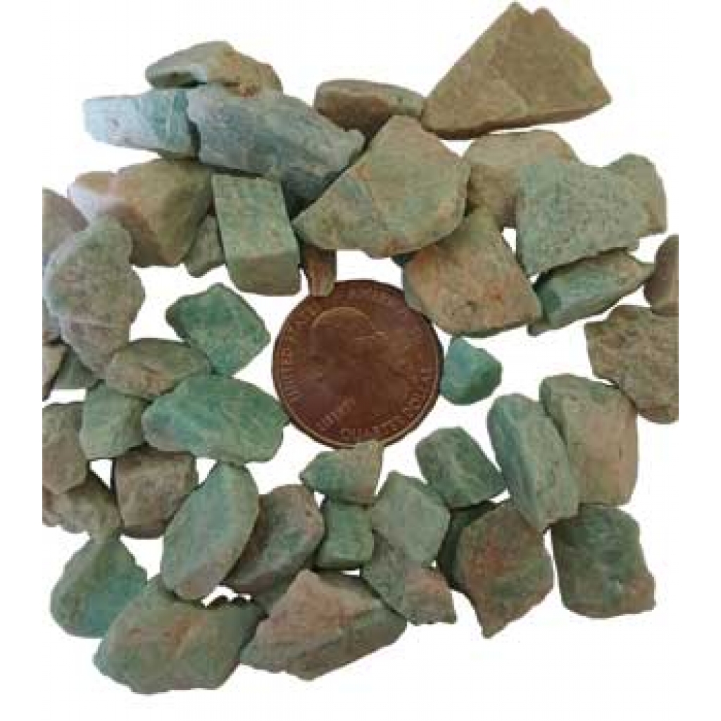 1 lb Amazonite untumbled stones