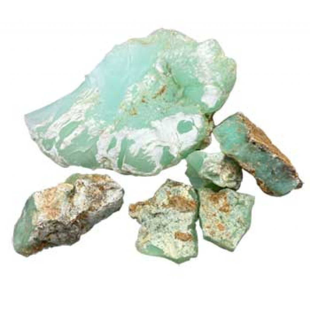 1 lb Chrysophase, Green untumbled stones