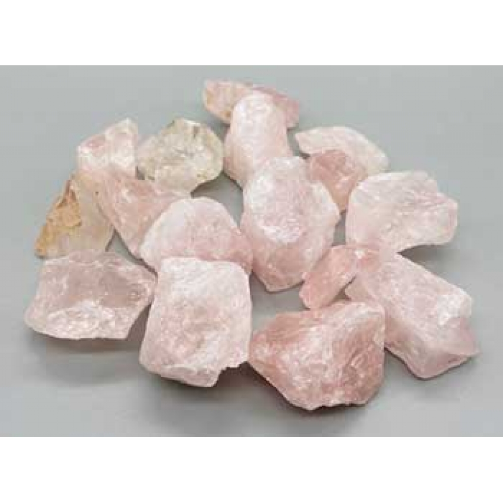 1 lb Rose Quartz untumbled stones