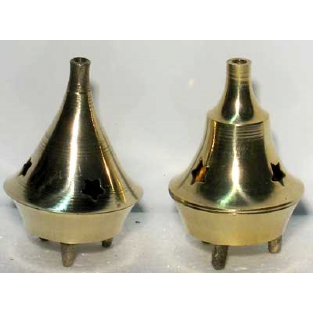 Brass cone incense burner 2 1/4