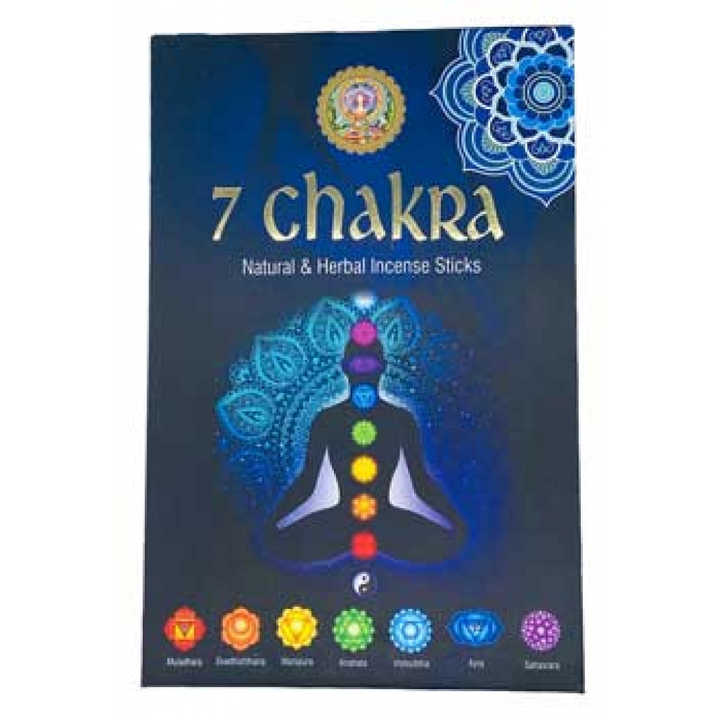 (set of 7) 15gms 7 Chakra incense stick