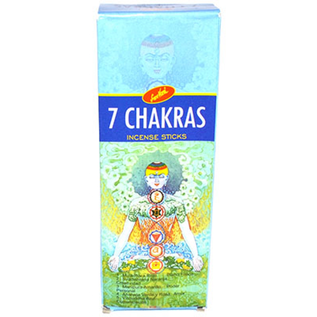(box of 6) 7 Chakra sree vani stick