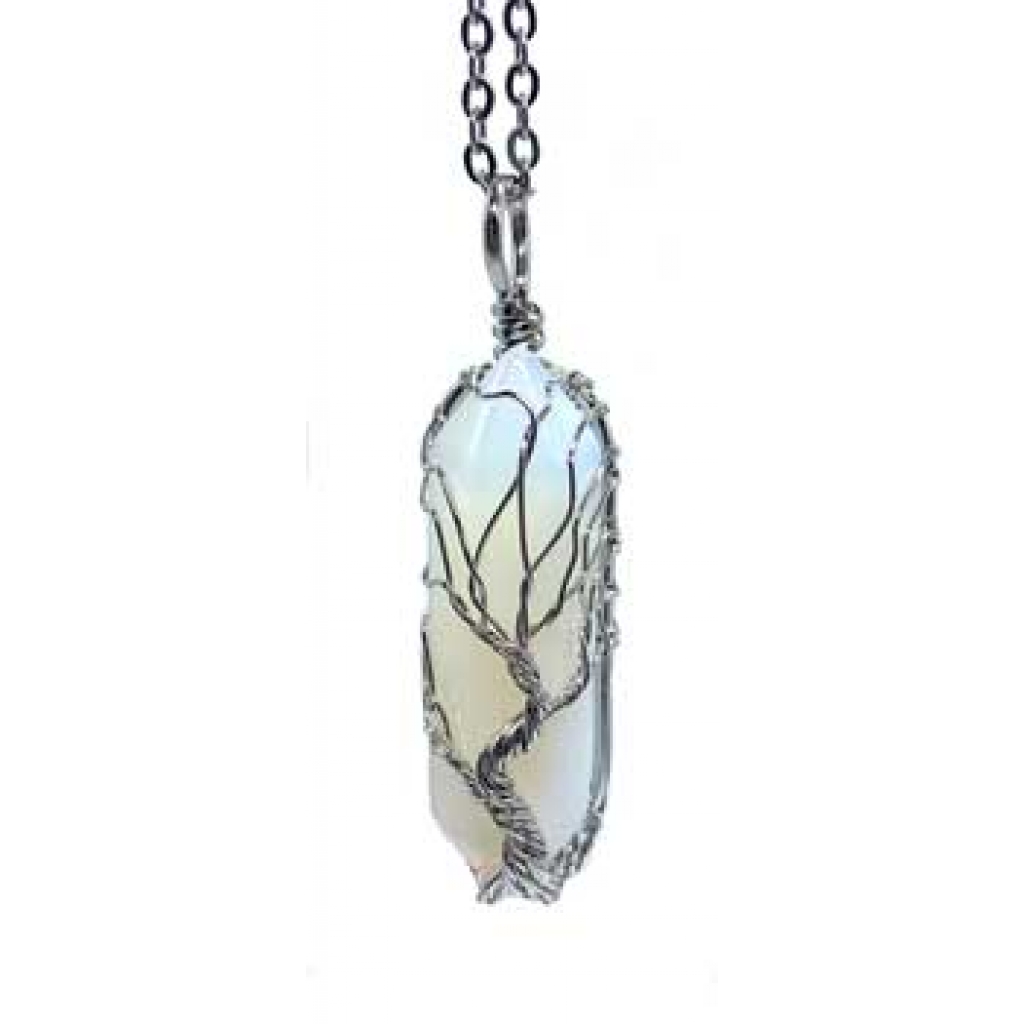 Opalite Tree of Life double terminated