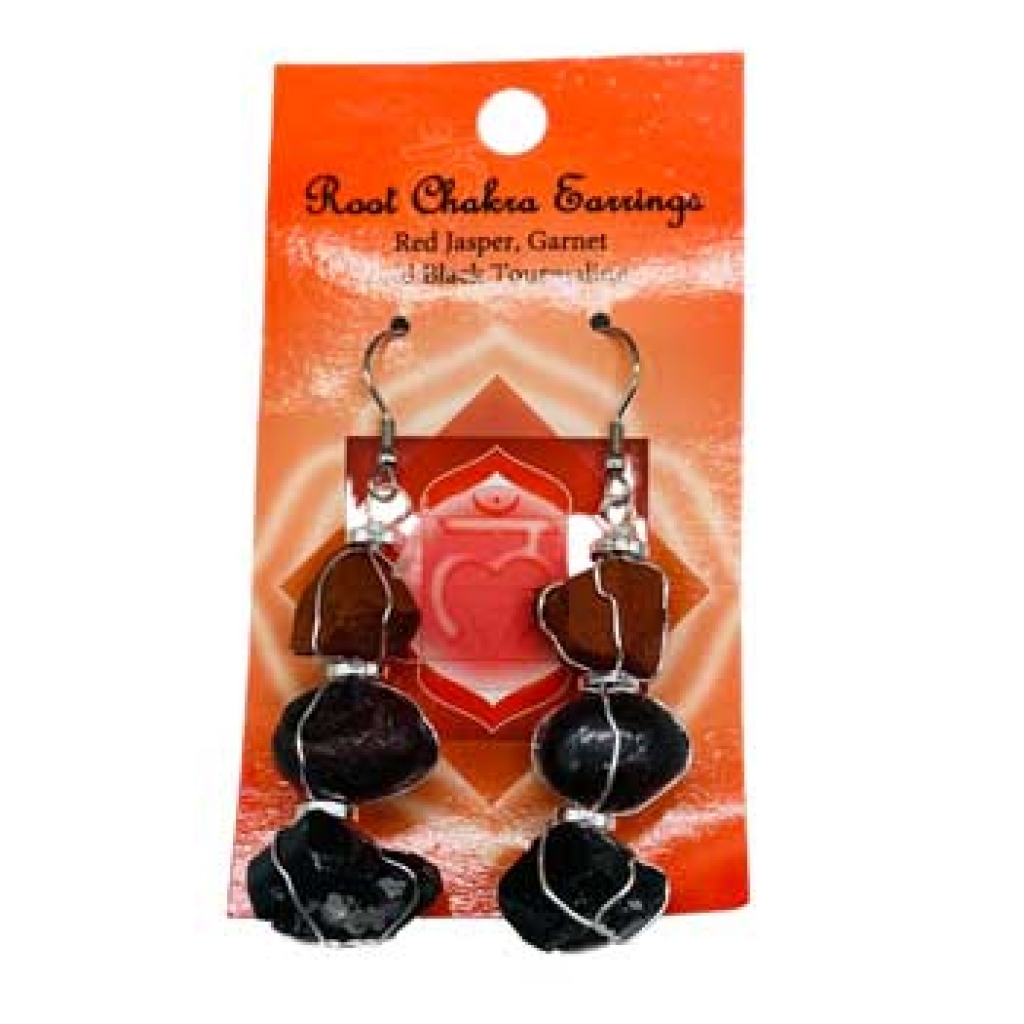 Root chakra earrings