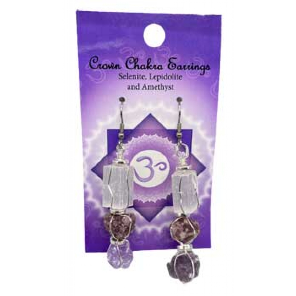 Crown chakra earrings