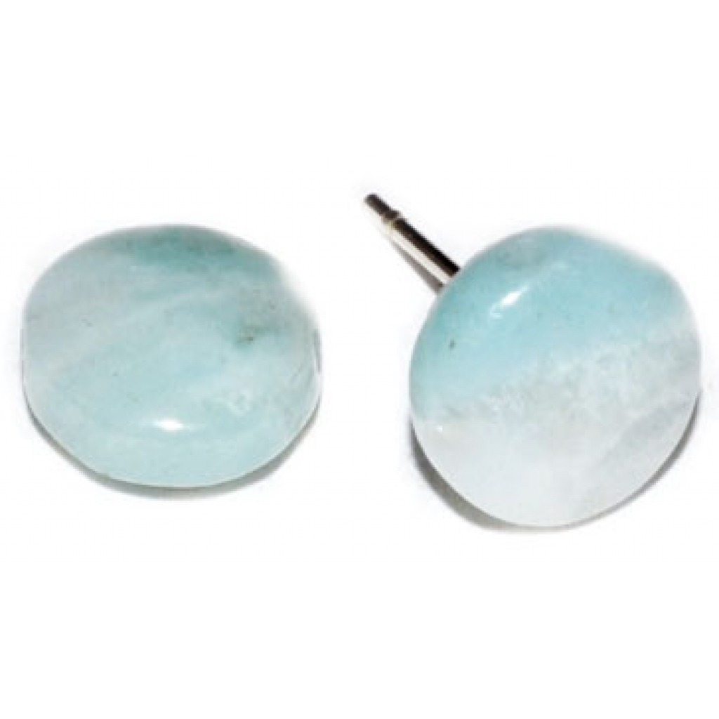 Amazonite stud earrings