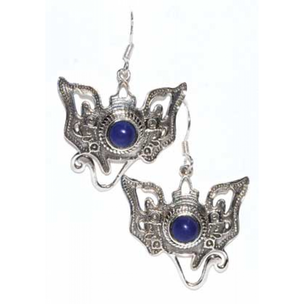 Ganesha lapis earrings
