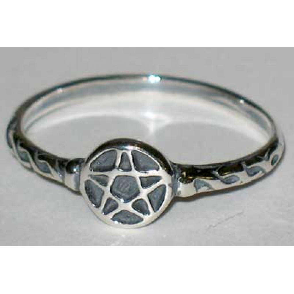 Pentagram ring size 6 sterling