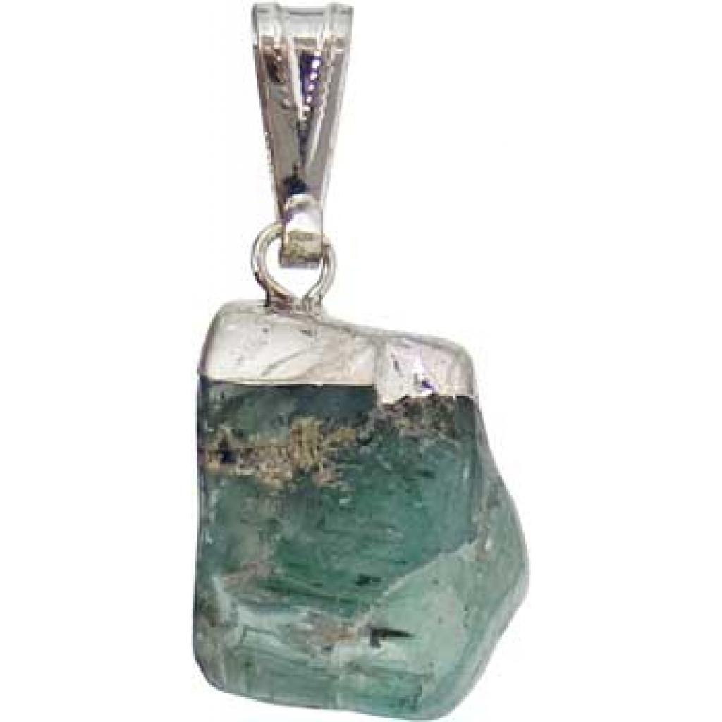 Aquamarine tumbled pendant