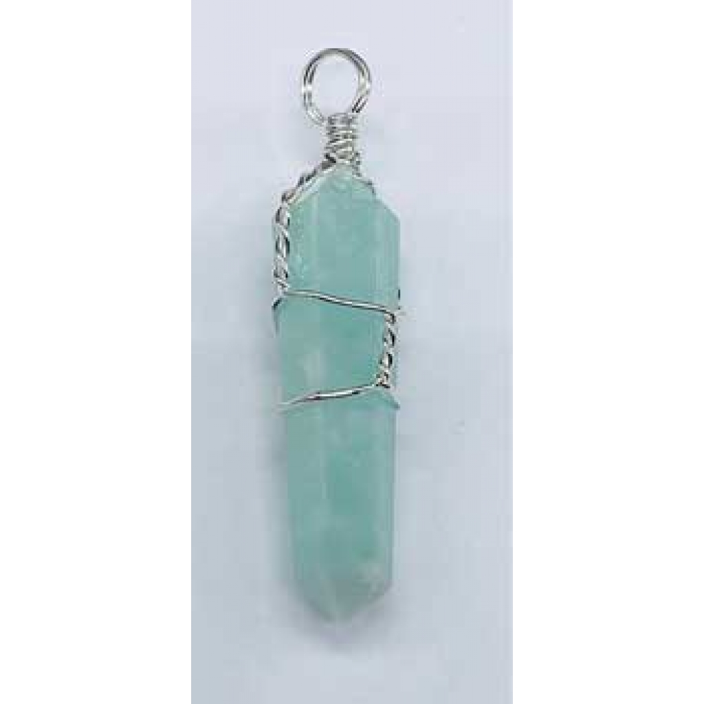 (set of 5) Amazonite wire wrapped point