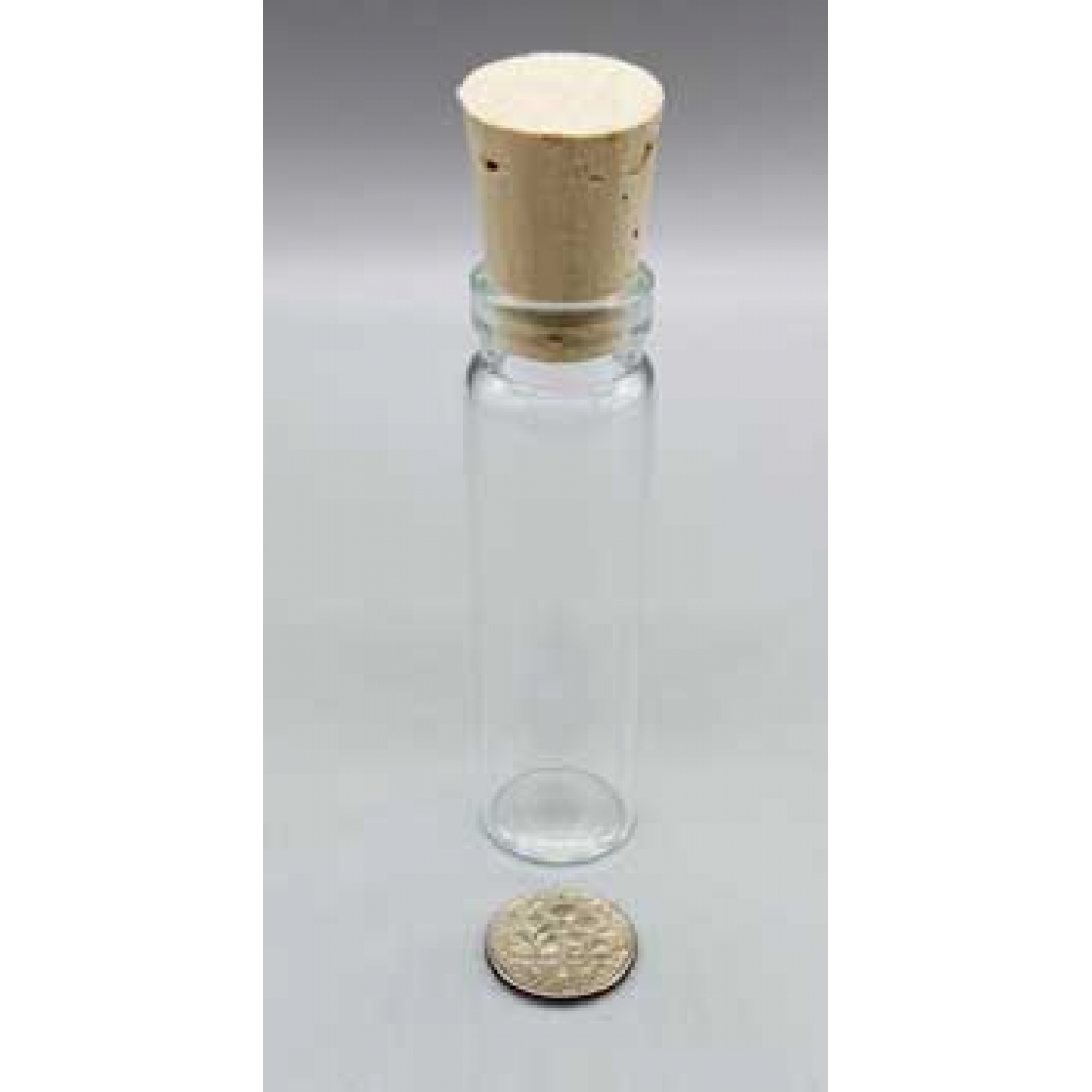 4dr glass vial w/ cork